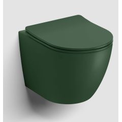 Clou InBe IB04012210242 miska wc z deską wolnoopadającą wisząca bez kołnierza zielony mat