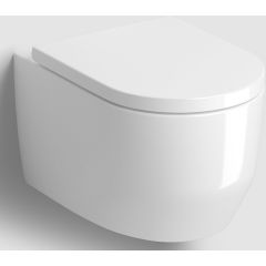 Clou InBe IB0402260 miska wc z deską wolnoopadającą wisząca bez kołnierza biały połysk