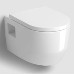 Clou InBe IB0412260 miska wc z deską wolnoopadającą wisząca bez kołnierza biały połysk