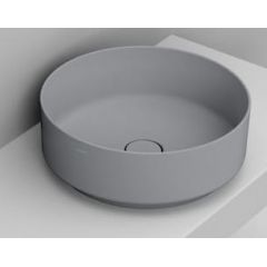 Ceramica Dolomite Noemi D310545 umywalka 44x44 cm okrągła nablatowa szary/kamień