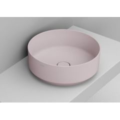 Ceramica Dolomite Noemi D310565 umywalka 44x44 cm okrągła nablatowa różowa