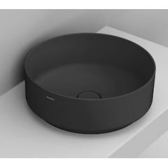 Ceramica Dolomite Noemi D310581 umywalka 44x44 cm okrągła nablatowa czarna
