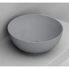 Ceramica Dolomite Noemi D310645 umywalka 44x44 cm okrągła nablatowa szary/kamień