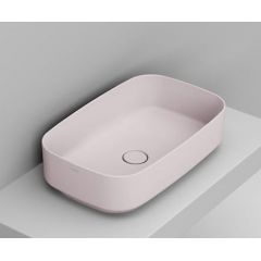 Ceramica Dolomite Noemi D311065 umywalka 62x38 cm prostokątna nablatowa różowa