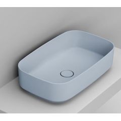 Ceramica Dolomite Noemi D311071 umywalka 62x38 cm prostokątna nablatowa niebieska