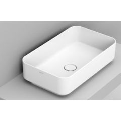 Ceramica Dolomite D311141 umywalka 60x36 cm prostokątna nablatowa biała