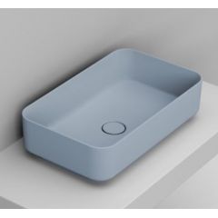 Ceramica Dolomite D311171 umywalka 60x36 cm prostokątna nablatowa niebieska