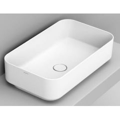 Ceramica Dolomite Noemi D311241 umywalka 64x38.5 cm prostokątna nablatowa biała