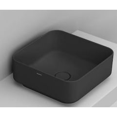 Ceramica Dolomite Noemi D311781 umywalka 40x40 cm kwadratowa nablatowa czarna