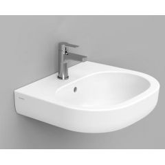 Ceramica Dolomite Mirto D461341 umywalka 55x48 cm owalna ścienna biała