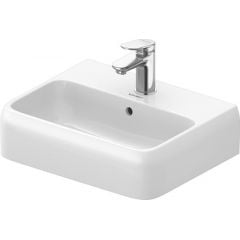 Duravit Qatego 0746450000 umywalka 45x35 cm prostokątna nablatowa biała