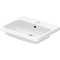 Duravit Qatego 2396550027 umywalka 55x45.5 cm prostokątna wpuszczana biała