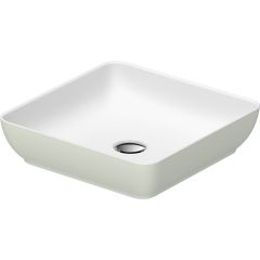 Duravit Sivida 266001FH00 umywalka 40x40 cm kwadratowa nablatowa biała-zielona