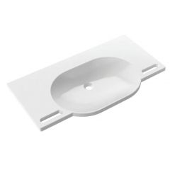 Hewi 95011400 umywalka 100x47.5 cm prostokątna ścienna biała