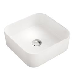 Kronenbach Cube KB144380CU umywalka 38.5x38.5 cm kwadratowa nablatowa biała