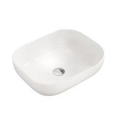 Kronenbach Cube KB144400CU umywalka 50x40 cm prostokątna nablatowa biała