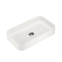 Kronenbach Cube KB144630CU umywalka 60.5x35 cm prostokątna nablatowa biała