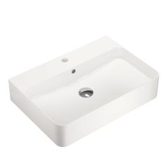 Kronenbach Cube KB733400CU umywalka 60x42 cm prostokątna nablatowa biała