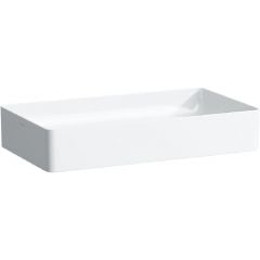 Laufen Living Square H8114347571121 umywalka 60x34 cm prostokątna nablatowa biała