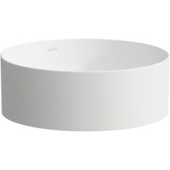 Laufen Living H8114357571121 umywalka 37x37 cm okrągła nablatowa biała