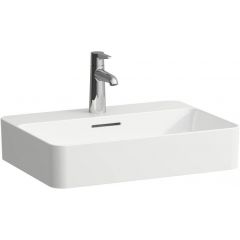 Laufen Val H812284A001041 umywalka 55x40 cm prostokątna nablatowa biała