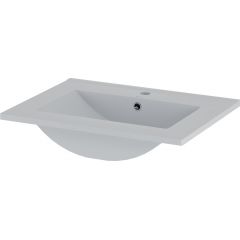 Megstyl Sona 3191 umywalka 61x46.5 cm prostokątna wpuszczana biała