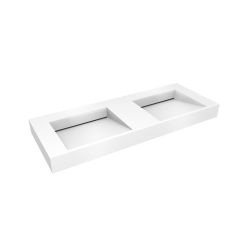 Oltens Stila 40004000 umywalka 120x45 cm prostokątna ścienna-podwójna biała