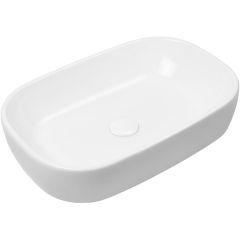 Oltens Jurong 40804000 umywalka 54x36 cm owalna nablatowa biała