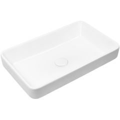 Oltens Fossa 40801000 umywalka 55x34 cm prostokątna nablatowa biała