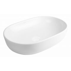 Oltens Hamnes 40815000 umywalka 60x42.5 cm owalna nablatowa biała
