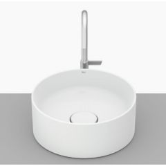Roca Terra A32787U000 umywalka 30x30 cm okrągła nablatowa biała Roca Terra A32787U000 umywalka 30x30 cm okrągła nablatowa biała
