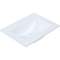 Ruvetti Elif DOLEL60 umywalka 61x47 cm prostokątna wpuszczana-nablatowa biała