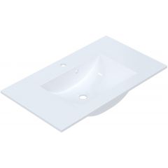 Ruvetti Elif DOLEL80 umywalka 81x47 cm prostokątna wpuszczana-nablatowa biała