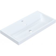 Ruvetti Irmina DOLIR8040 umywalka 80x40 cm prostokątna wpuszczana biała