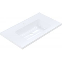 Ruvetti Ivana DOLIVA80 umywalka 80x45 cm prostokątna wpuszczana biała