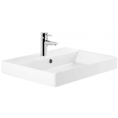 Sanindusa Novelda 118110004 umywalka 60x45.5 cm prostokątna ścienna biała