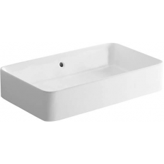 Sanindusa Sanlife 136339004 umywalka 60.2x35.2 cm kwadratowa nablatowa biała