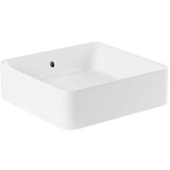 Sanindusa Sanlife 136729004 umywalka 40.2x40.2 cm kwadratowa nablatowa biała