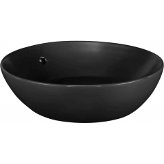 Sanindusa Sanlife 136779264 umywalka 42x42 cm okrągła nablatowa czarna