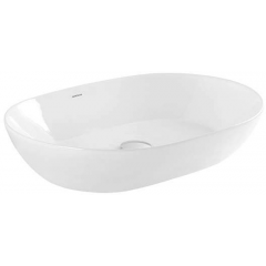 Sanindusa Sanlife 136789004 umywalka 60x42 cm owalna nablatowa biała