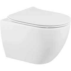 Sanindusa Sanibold 137938004 miska wc z deską wolnoopadającą wisząca bez kołnierza biały