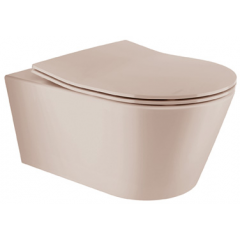 Sanindusa URB.Y 140938274 miska wc z deską wolnoopadającą wisząca bez kołnierza beż mat