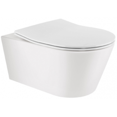 Sanindusa URB.Y 140938604 miska wc z deską wolnoopadającą wisząca bez kołnierza biały mat