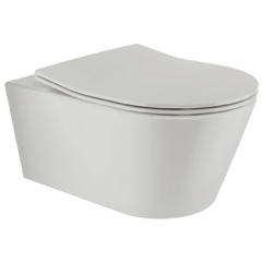 Sanindusa URB.Y 140947154 miska wc z deską wolnoopadającą wisząca bez kołnierza szary mat