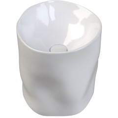 Sanindusa Magmma 147740004 umywalka 46.5x46.5 cm okrągła wolnostojąca biała