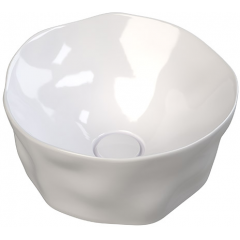 Sanindusa Magmma 147774604 umywalka 42.5x42.5 cm okrągła nablatowa biała