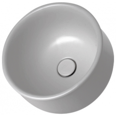 Sanindusa Poeme 151304154 umywalka 37x37 cm okrągła nablatowa szary/kamień