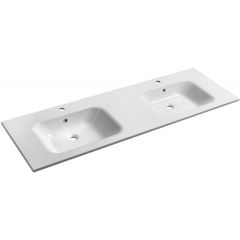 Sapho Areca AC161 umywalka 161x51.5 cm prostokątna ścienna-meblowa biała