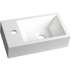 Sapho Small AR400 umywalka 40x22 cm prostokątna ścienna-meblowa-nablatowa biała