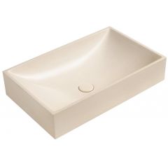 Sapho Trant AR472 umywalka 58x36 cm prostokątna nablatowa brąz/beż